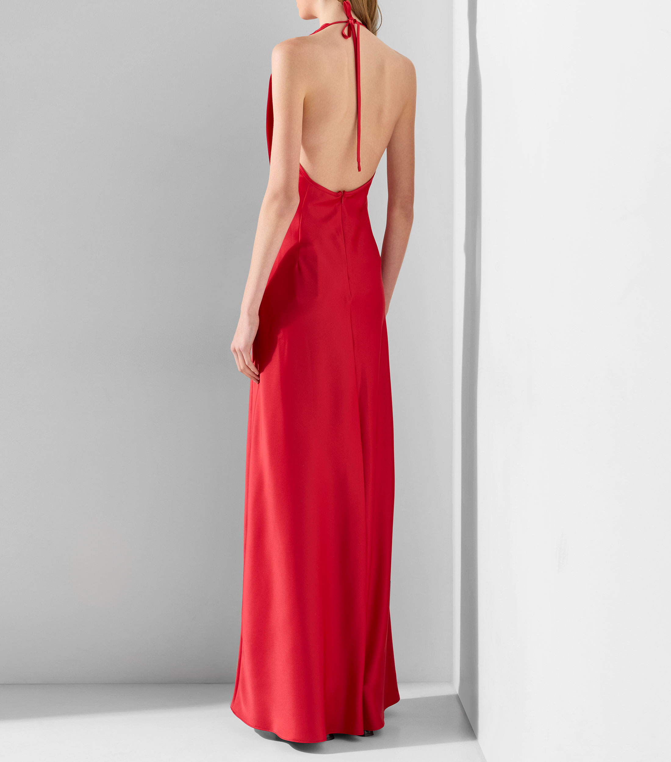 Vestido de fiesta largo liso Mujer